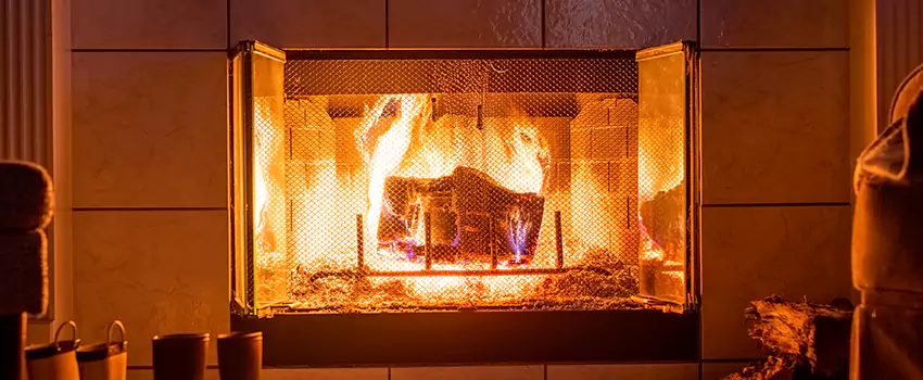 Mendota Hearth Landscape Fireplace Installation in Torrington, Connecticut
