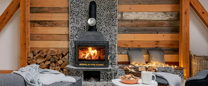 Thelin Hearth Products Direct Vent Gas Stove Fireplace Inspection in Torrington, Connecticut